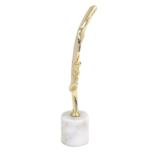 Feather With White Marble